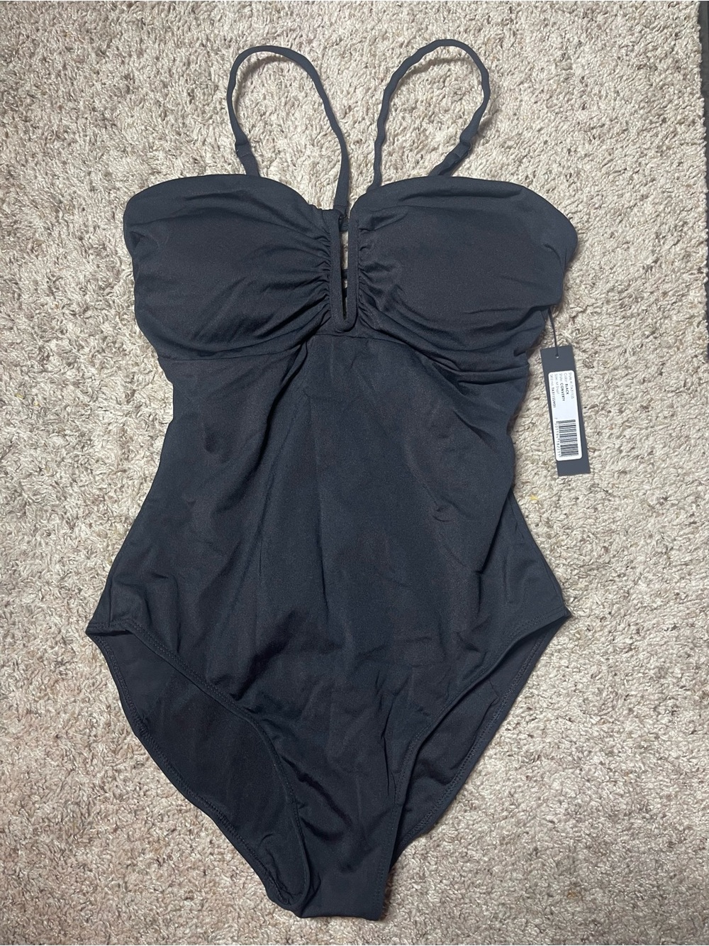 TA3 Converty One Piece Swimsuit Black Size M Short NWT